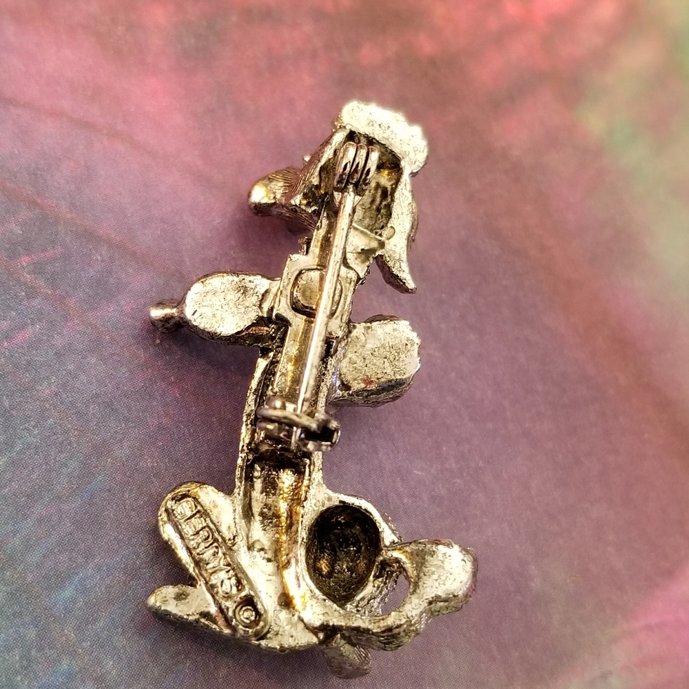 Relisted -Vintage poodle pin Gerry's silver tone dog brooch - Picture 5 of 6